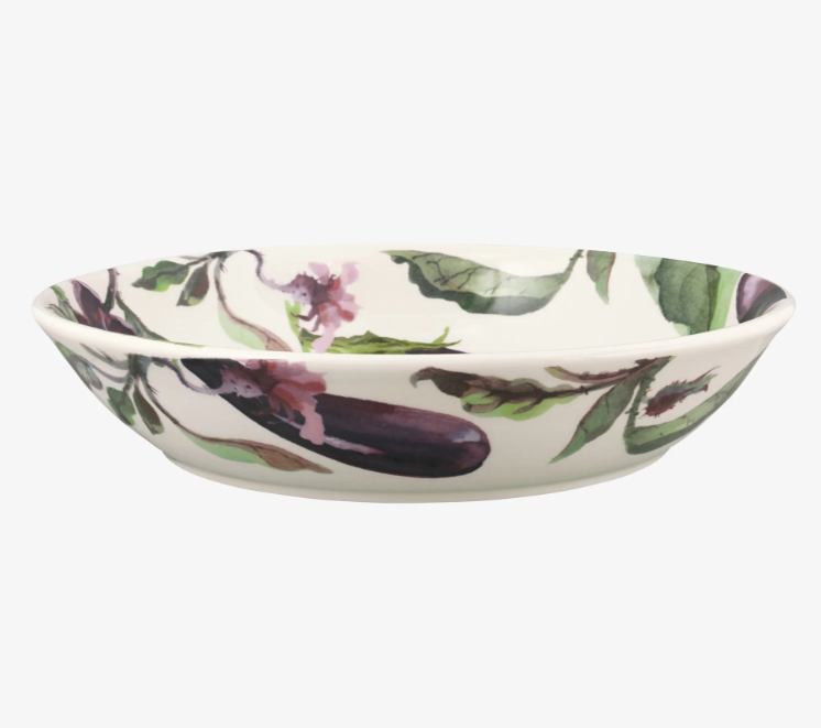 Emma Bridgewater Aubergine & Flowers Medium Pasta Bowl