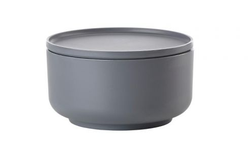 Zone Denmark Peili Melamine 3-in-1 Lidded Bowl 1ltr Dark Grey
