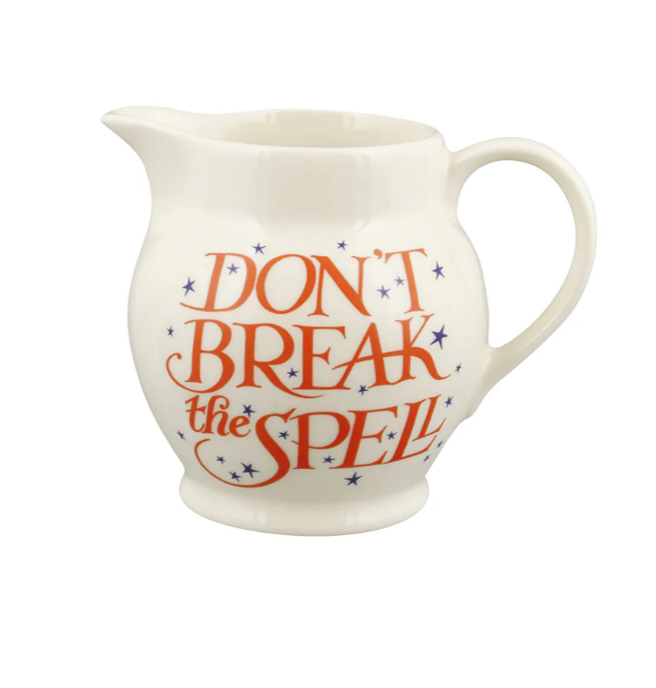 Emma Bridgewater Halloween Toast & Marmalade Don't Break The Spell 1/2 Pint Jug