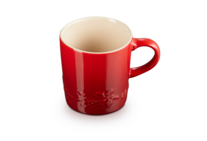 Le Creuset Holly Collection Stoneware Holly Cappuccino Mug 200ml