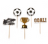 Football Cupcake Toppers Foil