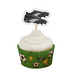 Football Cupcake Toppers Foil