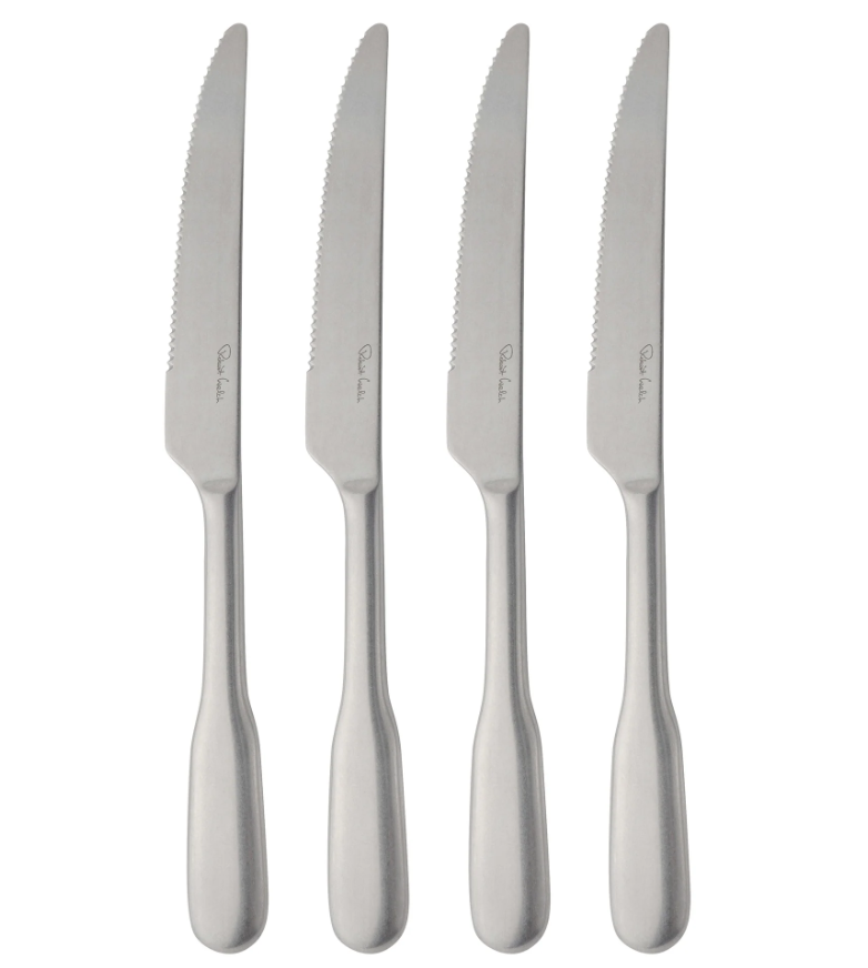 Robert Welch English Fiddle Vintage Steak Knife Set of 4