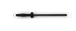 Rockingham Forge Black Ceramic Sharpening Rod with End Cap