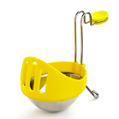 Cuisipro Egg Poacher Stainless Steel 2pc Yellow/White, 3.8x5.5x2.7/10x14x7cm