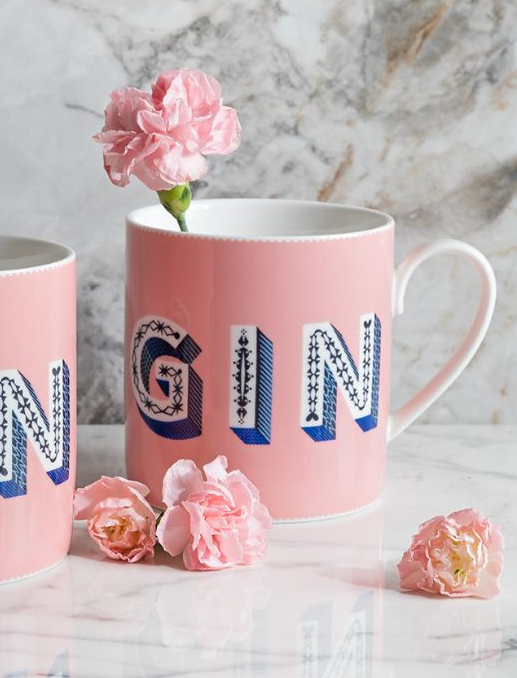 Asta Barrington Gin / Light Pink Mug Fine Porcelain 90x87mm