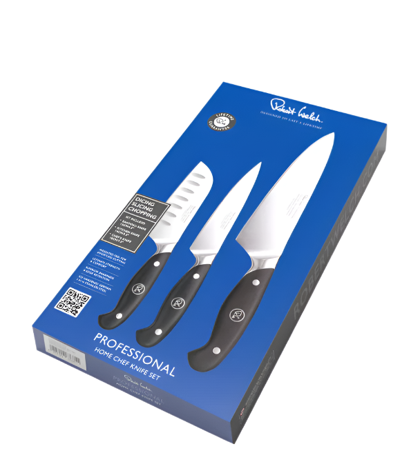 Robert Welch Professional Kitchen Knives Home Chef Set, 3 Piece