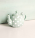 London Pottery Farmhouse 4 Cup Teapot Green With White Spots