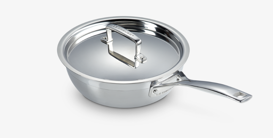 Le Creuset 3-ply Stainless Steel Non-Stick Chef's Pan with Lid 20 cm / 1.9L