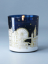 Gisela Graham New Tealight - Dark Blue with Gold London Scene