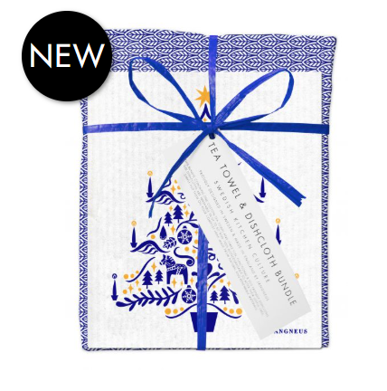 Jangneus Blue Leaves & Blue Scandi Christmas Tree Bundle