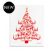 Jangneus Red Scandi Christmas Tree Dishcloth