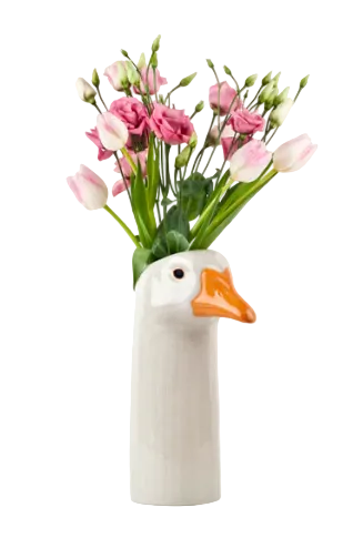 Quail NEW Goose Flower Vase