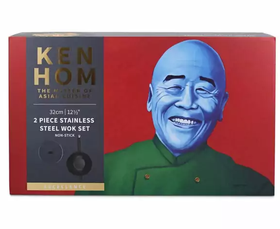 Ken Hom Excellence Non Stick Wok Set 2 Piece