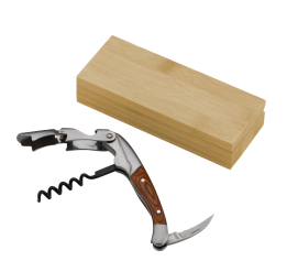 Waiters Knife In Bamboo Case