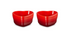 Le Heart Collection Stoneware Set of 2 Heart Ramekin 11 cm / 0.3L (Available in 2 Colours)