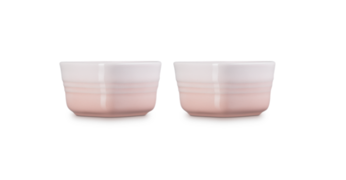 Le Heart Collection Stoneware Set of 2 Heart Ramekin 11 cm / 0.3L (Available in 2 Colours)