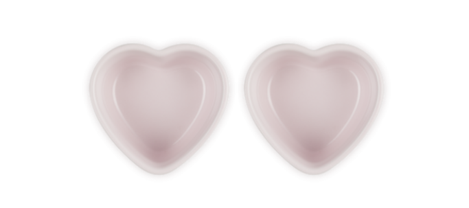 Le Heart Collection Stoneware Set of 2 Heart Ramekin 11 cm / 0.3L (Available in 2 Colours)