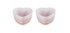 Le Heart Collection Stoneware Set of 2 Heart Ramekin 11 cm / 0.3L (Available in 2 Colours)