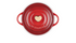 Le Creuset Heart Collection Stoneware Petite Casserole with Gold Heart Knob 10 cm / 0.25L(Available In 3 Colours)