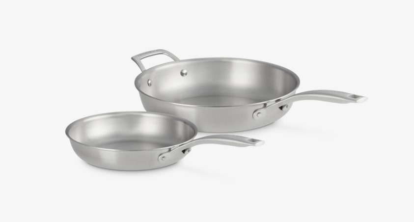 Le Creuset Essential 3-ply Stainless Steel 2-piece Frying Pan Set