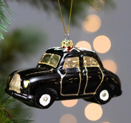 Gisela Graham New Glass London Taxi Decoration