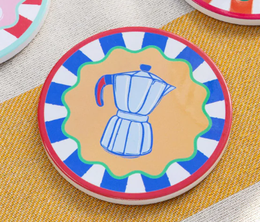 Talking Tables Bon Appetite Drink Icons Coasters, 4 Designs