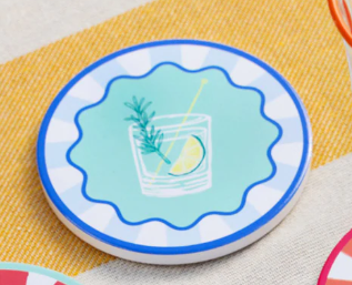 Talking Tables Bon Appetite Drink Icons Coasters, 4 Designs