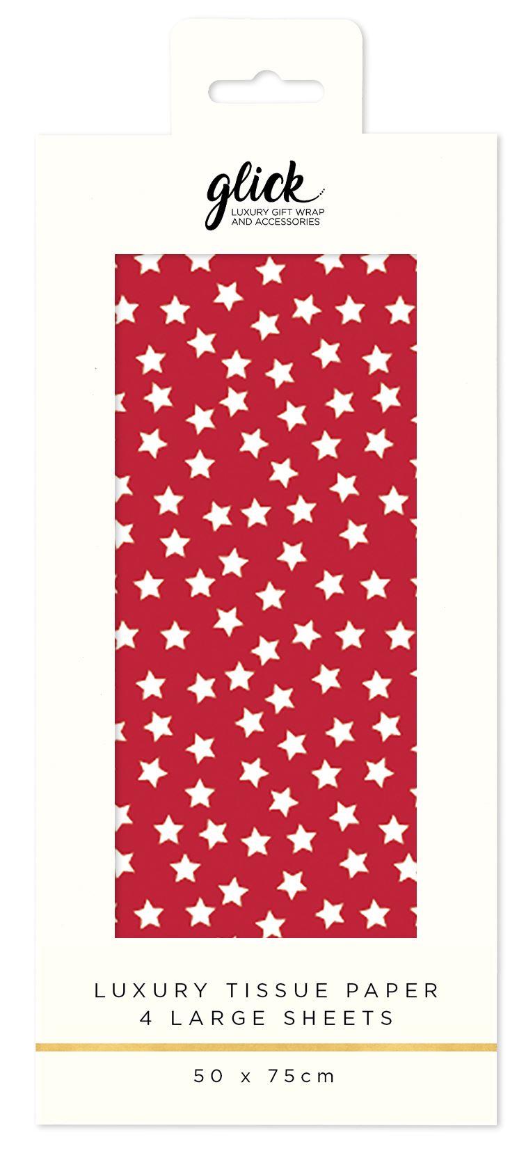 Glick Red Star Tissue Paper