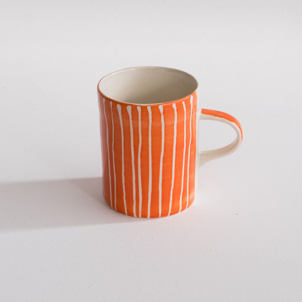 Musango Sgrafitto Stripe Demi Mug (Available in 7 Colours)