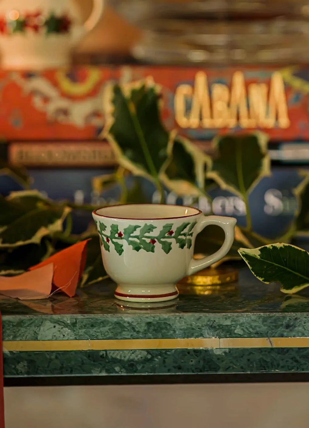 Emma Bridgewater New Tiny Holly Tiny Teacup Decoration Boxed