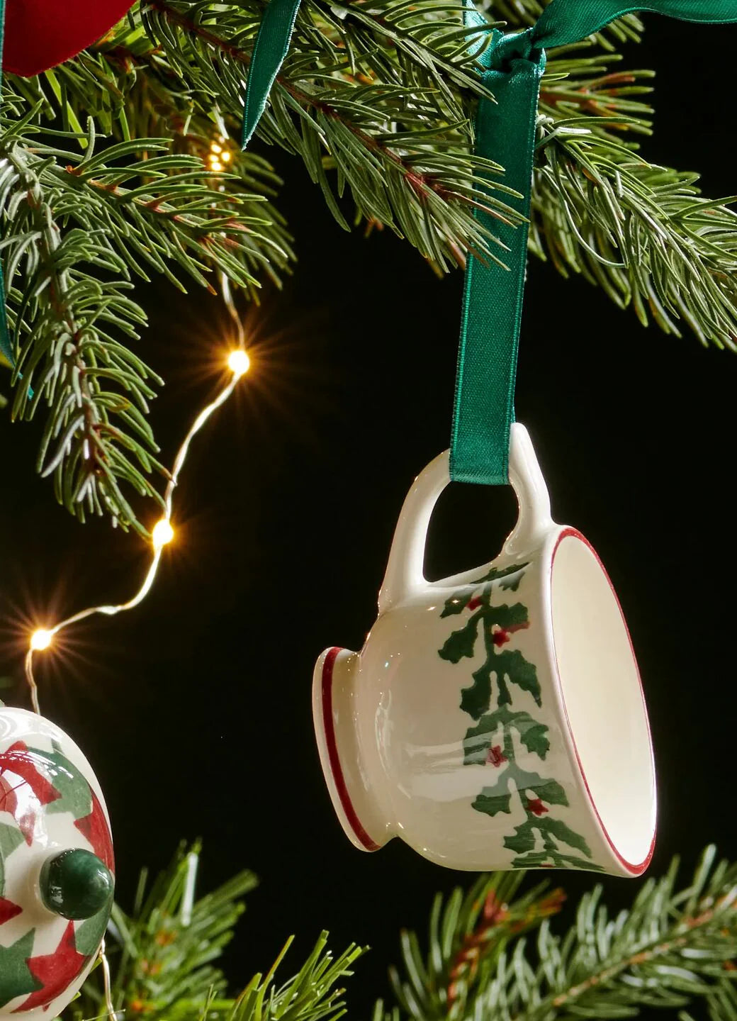 Emma Bridgewater New Tiny Holly Tiny Teacup Decoration Boxed