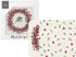 BERRY WREATH Cream 4 / Box, 2 different designs coasters (cork)