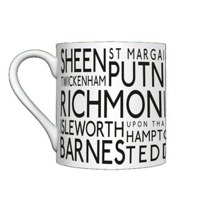 Richmond & Suburbs Bone China Mug