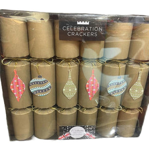 Celebration Crackers Gold Craft Bauble Crackers