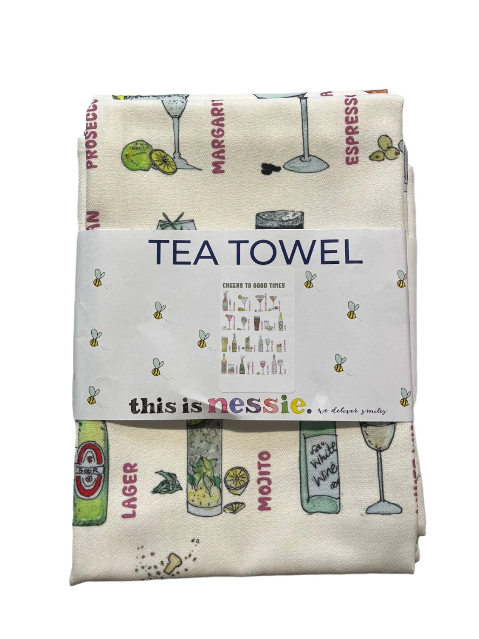 This Is Nessie Good Times Tea Towel