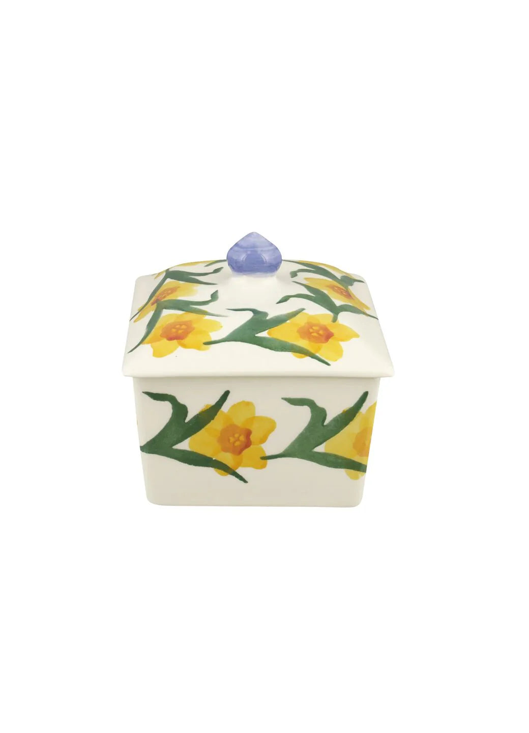 Emma Bridgewater NEW Windblown Daffodils Small Butter Dish