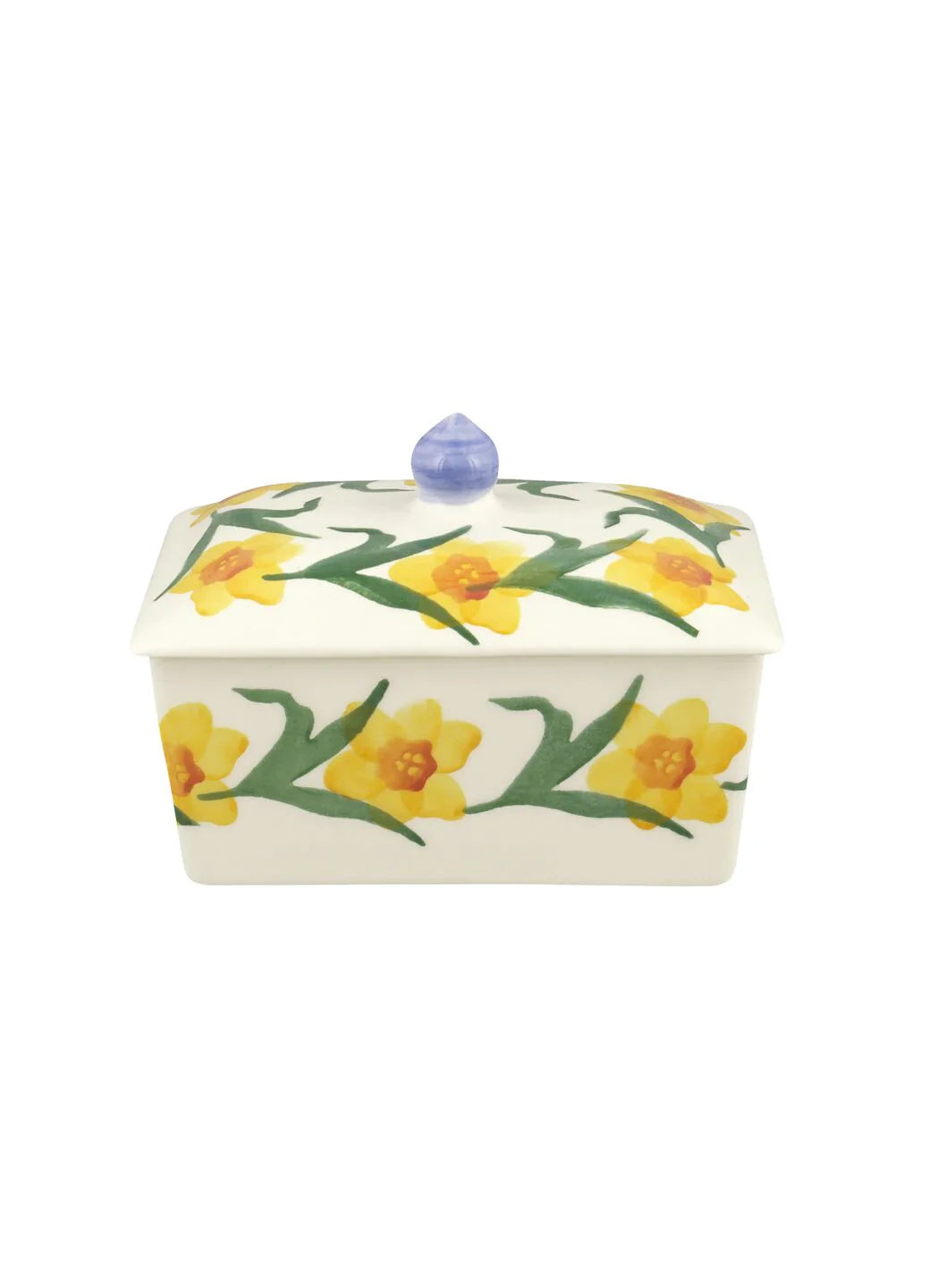 Emma Bridgewater NEW Windblown Daffodils Small Butter Dish