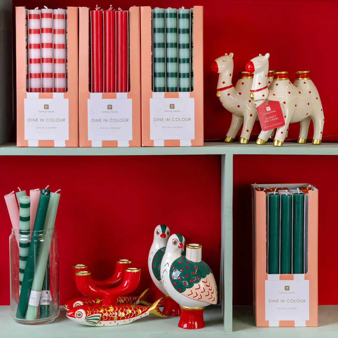 Talking Tables New Bird Ceramic Candle Holder - 20cm