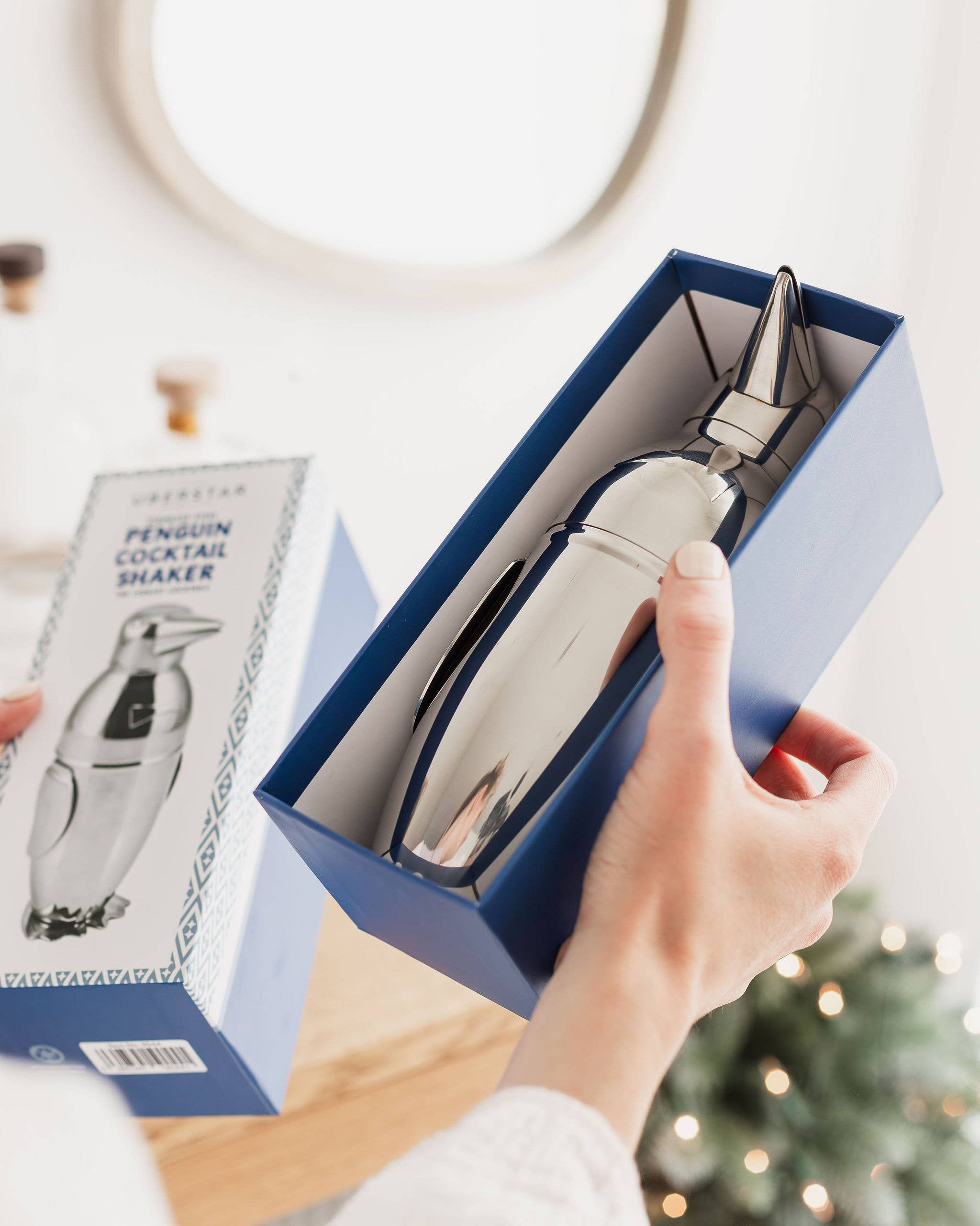 Uberstar Penguin Cocktail Shaker - Stainless Steel