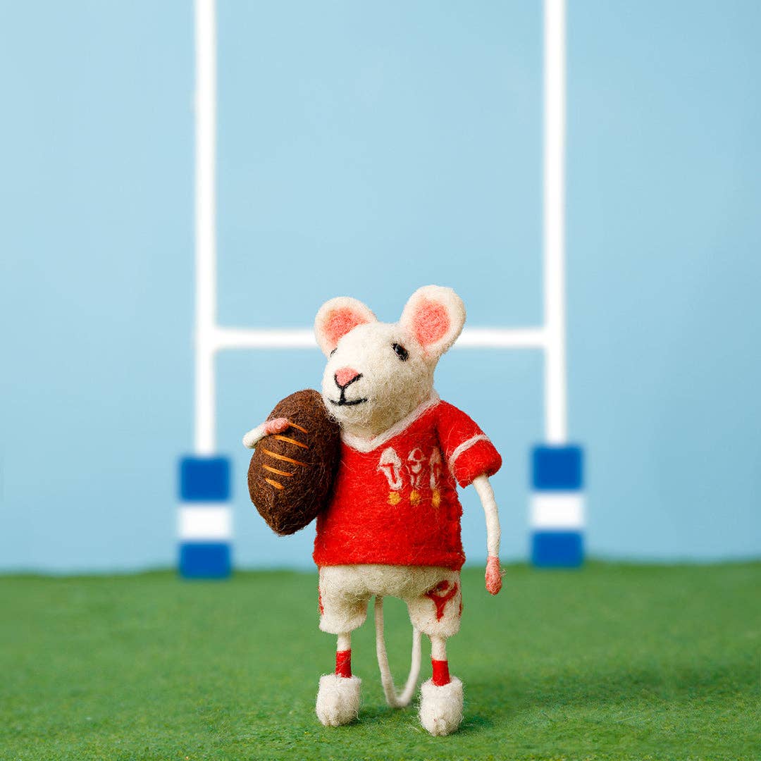 Sew Heart Felt NEW Wales Rugby Mouse
