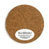 Bean & Bemble Coaster Round Melamine Wood Retro Chica Camellia Teal