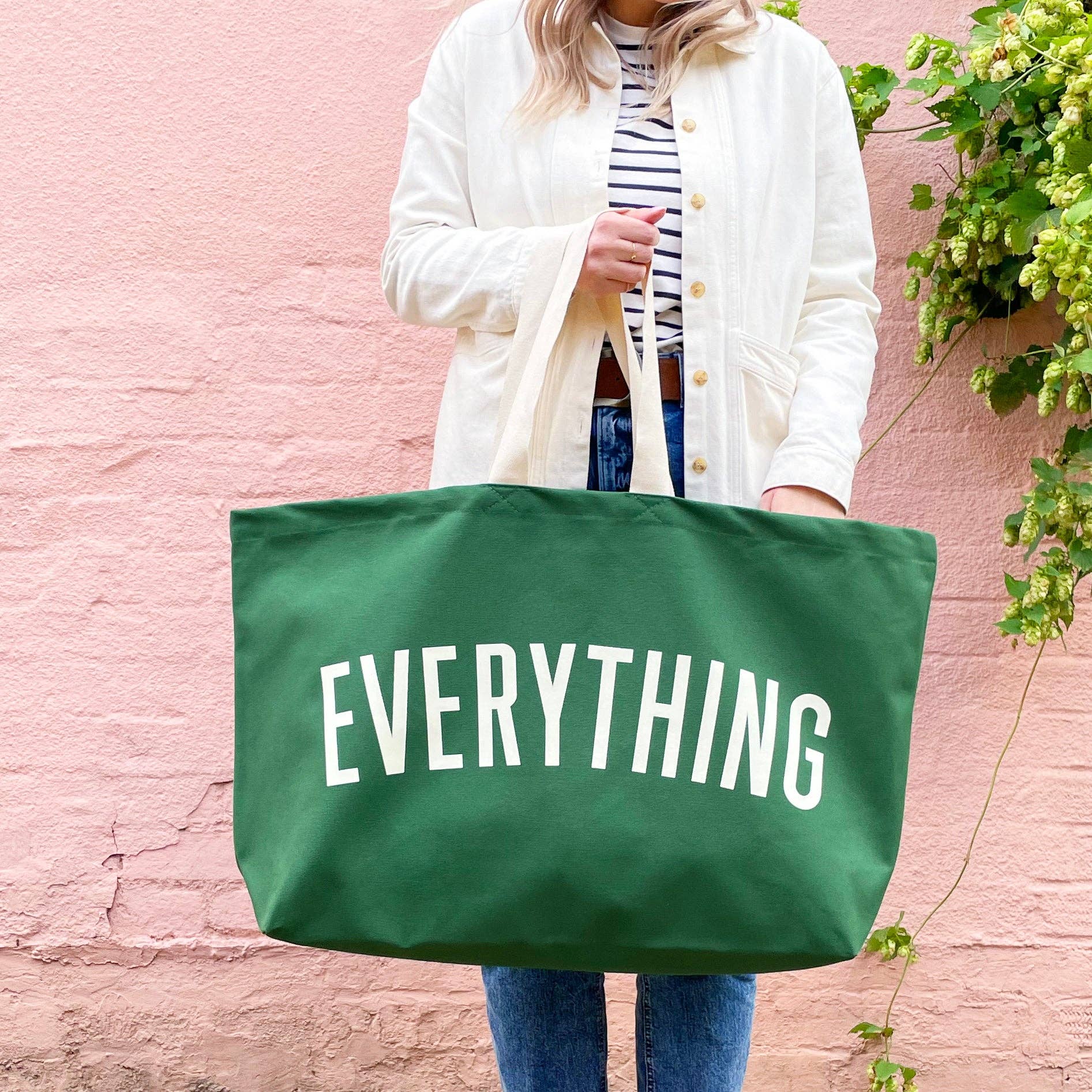 Alphabet Bags Everything - Forest Green REALLY Big Bag