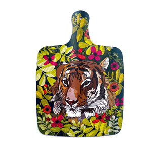 Bean & Bemble Cheese Board Double Sided Large Melamine Wild Cat Tiger Animal Print