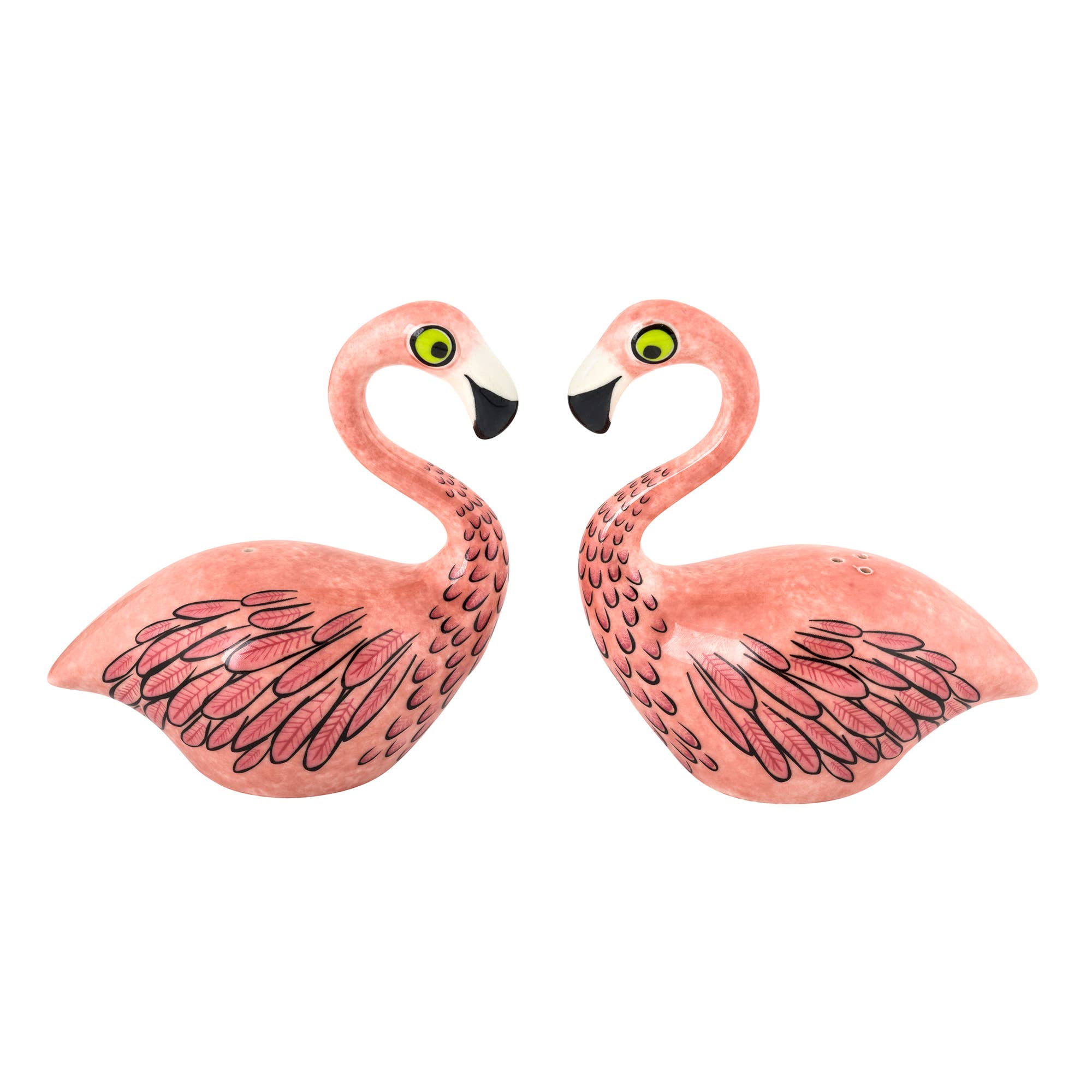 Hannah Turner Handmade Ceramic Flamingo Salt and Pepper Shakers