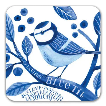 Indigo Collection Coasters | 4 Bird Designs by Repeat Repeat