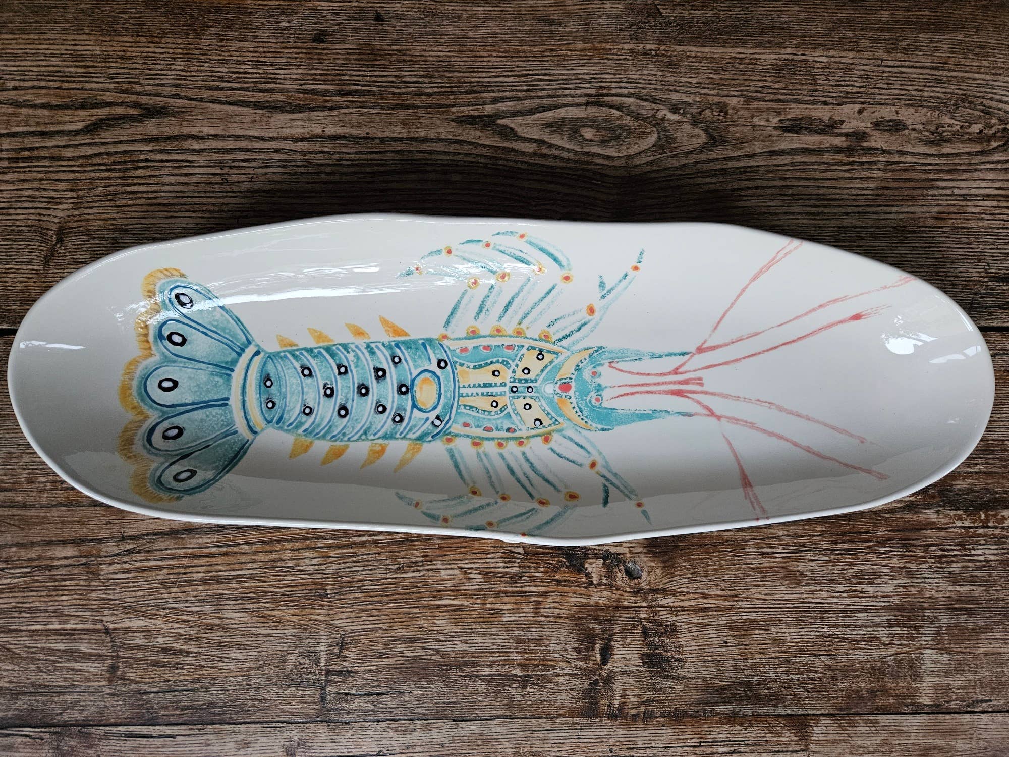 Blisshome Fantastical Fish to the Long Platter Ecrevisse