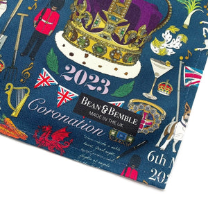 Bean & Bemble King Charles III Coronation Organic Cotton Tea Towel