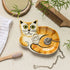 Hannah Turner Handmade Ceramic Ginger Tabby Cat Trinket Dish