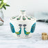 Hannah Turner Handmade Ceramic Peacock Sugar Pot with Lid